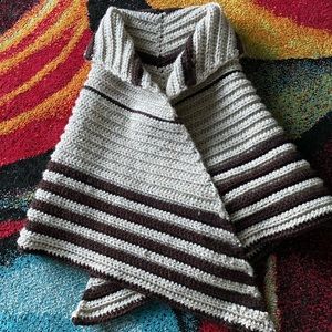 Beautiful, handmade cozy Highlander style shawl.